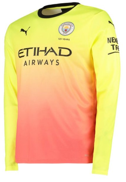  Camisa oficial Puma Manchester City 2019 2020 III jogador manga comprida